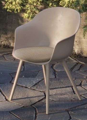 GUBI Beetle & Bat Outdoor Seat Cushion - Heather Beige