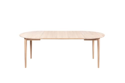 Haslev Tillægsplade Til 897 Spisebord 105 x 48 cm - Hvidolieret Egtræsfinér