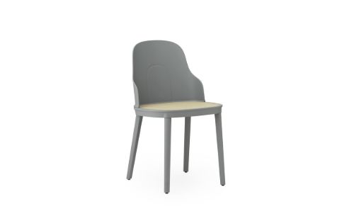 Normann Copenhagen Allez Chair PP Outdoor SH: 45,5 cm - Grey / Molded Wicker Seat