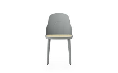 Normann Copenhagen Allez Chair PP Outdoor SH: 45,5 cm - Grey / Molded Wicker Seat