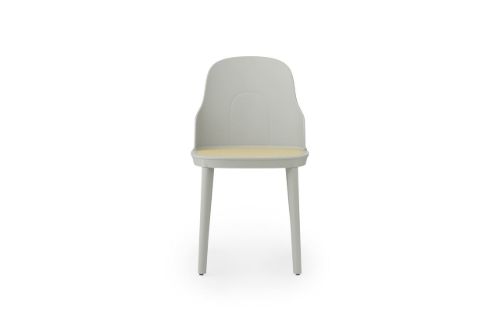 Normann Copenhagen Allez Chair PP Outdoor SH: 45,5 cm - Warm Grey / Molded Wicker Seat