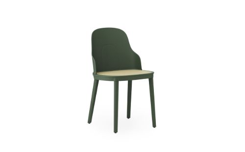 Normann Copenhagen Allez Chair PP Outdoor SH: 45,5 cm - Park Green / Molded Wicker Seat
