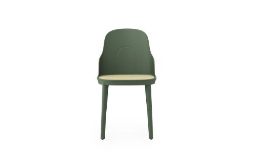 Normann Copenhagen Allez Chair PP Outdoor SH: 45,5 cm - Park Green / Molded Wicker Seat