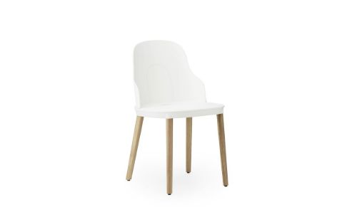 Normann Copenhagen Allez Chair Oak Indoor SH: 45,5 cm - White