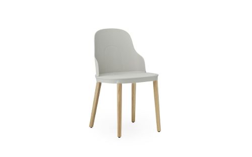 Normann Copenhagen Allez Chair Oak Indoor SH: 45,5 cm - Warm Grey