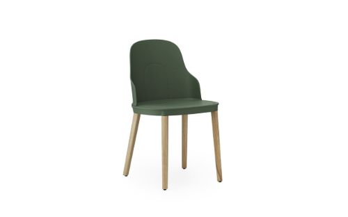 Normann Copenhagen Allez Chair Oak Indoor SH: 45,5 cm - Park Green