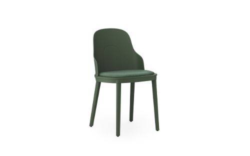 Normann Copenhagen Allez Chair Upholstery PP Indoor SH: 45,5 cm - Park Green / Main Line Flax