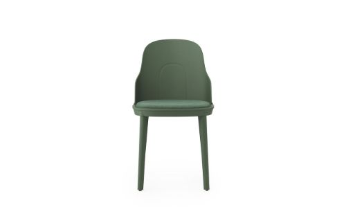 Normann Copenhagen Allez Chair Upholstery PP Indoor SH: 45,5 cm - Park Green / Main Line Flax