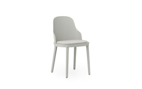 Normann Copenhagen Allez Chair Upholstery PP Indoor SH: 45,5 cm - Warm Grey / Main Line Flax