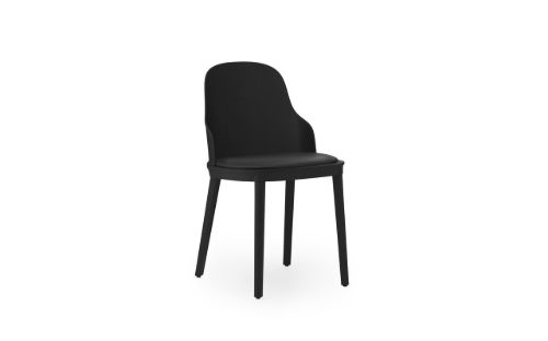 Normann Copenhagen Allez Chair Upholstery PP Indoor SH: 45,5 cm - Black / Ultra Leather