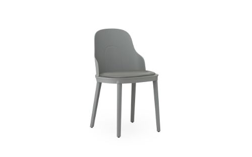 Normann Copenhagen Allez Chair Upholstery PP Indoor SH: 45,5 cm - Grey / Ultra Leather