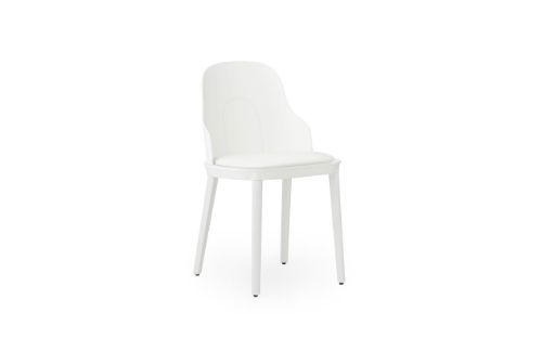 Normann Copenhagen Allez Chair Upholstery PP Indoor SH: 45,5 cm - White / Ultra Leather