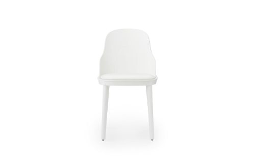 Normann Copenhagen Allez Chair Upholstery PP Indoor SH: 45,5 cm - White / Ultra Leather