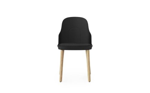 Normann Copenhagen Allez Chair Upholstery Oak Indoor SH: 45,5 cm - Black / Main Line Flax