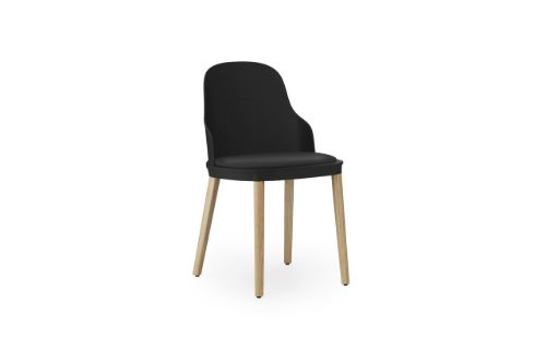 Normann Copenhagen Allez Chair Upholstery Oak Indoor SH: 45,5 cm - Black / Canvas