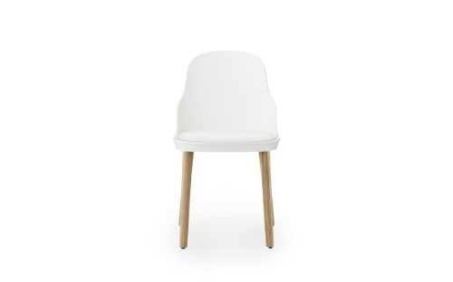 Normann Copenhagen Allez Chair Upholstery Oak Indoor SH: 45,5 cm - White / Canvas