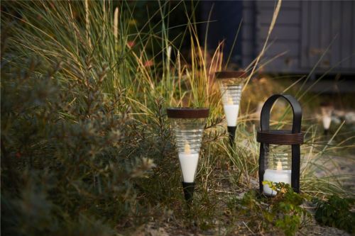 Sirius Aston Solar Lanterne H: 28,5 cm - Sort/Brun