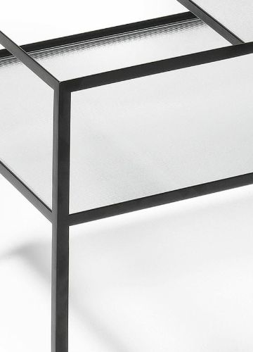 Please Wait To Be Seated Herbert Hirche Bar Wagon 70x50,6 cm - Black Frame