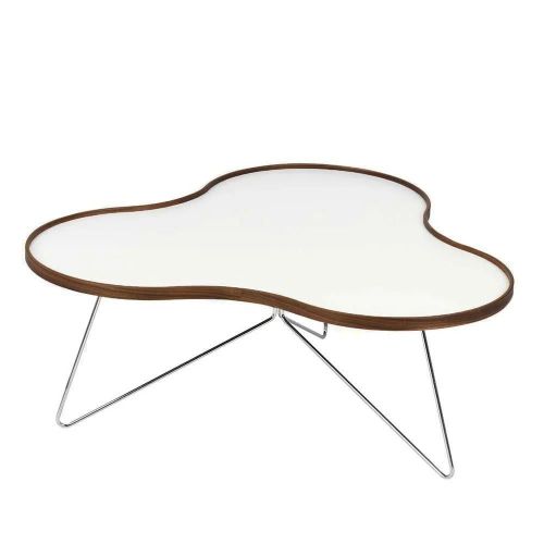 Swedese Flower Sofabord 90x84x39 cm - Valnød/Hvid Laminat/Krom