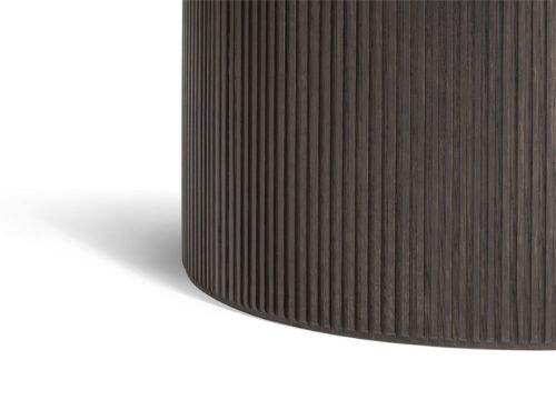 Vipp 494 Cabin Round Table Ø: 130 cm - Dark Oak / Beige Marble