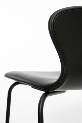 Bruunmunch PLAYchair Bar LowBack Fully Upholstered SH: 75 cm - Black/Black Hero Leather