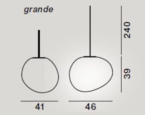 Foscarini Gregg Udendørs Pendel Large H: 39cm - Hvid
