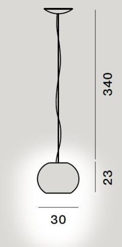 Foscarini Buds 3 Pendel LED Dæmpbar Ø: 30cm - Bambus Grøn