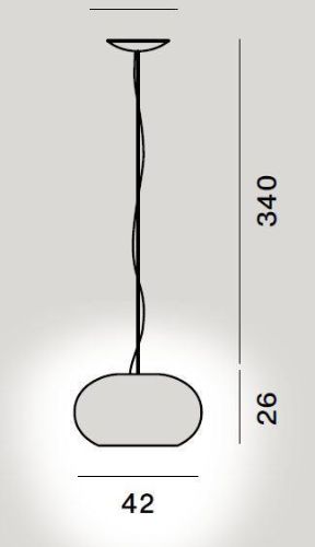 Foscarini Buds 2 Pendel LED Dæmpbar Ø: 26cm - Grå