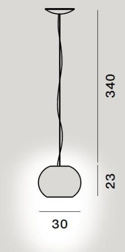 Foscarini Buds 3 Pendel LED Dæmpbar Ø: 30cm - Varm Hvid