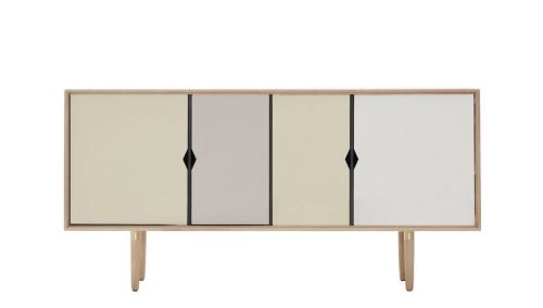 Andersen Furniture S7 Skænk B: 163 cm - Hvidolieret Eg/Flerfarvet