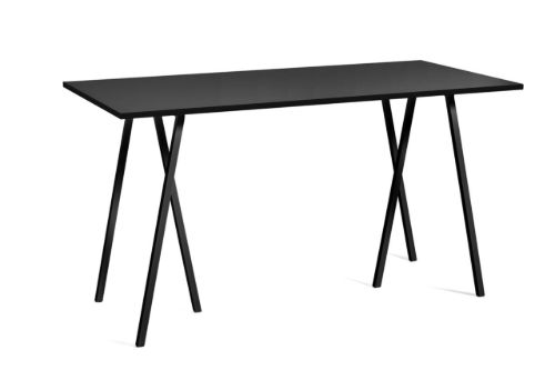 HAY Loop Stand High L: 180 cm - Black Powder Coated Steel