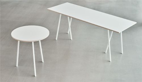 HAY Loop Stand High L: 180 cm - Black Powder Coated Steel