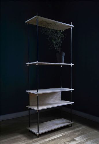 Moebe Shelving System 200x85 cm - Oak/White