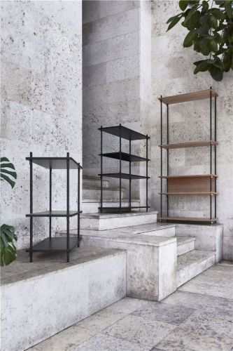 Moebe Shelving System Medium 115x85 cm - Oak/White