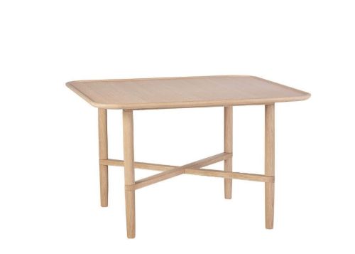 Haslev Opus Kvadratisk Sofabord 56x56 cm - Hvidolieret Eg