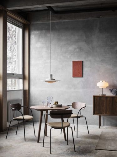 &Tradition SK3 In Between Dining Table Ø: 90 cm - Oiled Walnut