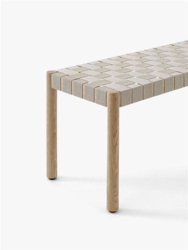 &Tradition TK4 Betty Bench Small B: 105 cm - Oak / Natural Linen