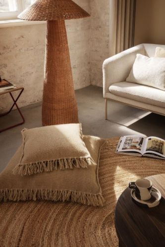 Ferm Living Dou Floor Lamp H: 131 cm - Natural