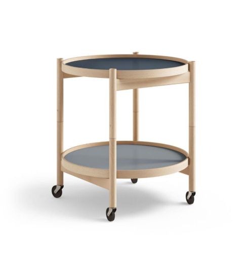 Brdr. Krüger Bølling Bakkebord m. 2 bakker Ø: 50 cm - Olieret Bøg/Water