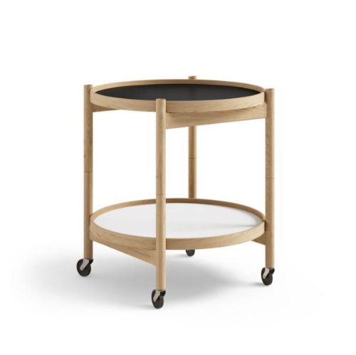 Brdr. Krüger Bølling Bakkebord m. 2 bakker Ø: 50 cm - Olieret Eg/Base