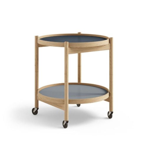 Brdr. Krüger Bølling Bakkebord m. 2 bakker Ø: 50 cm - Olieret Eg/Water