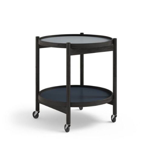 Brdr. Krüger Bølling Bakkebord m. 2 bakker Ø: 50 cm - Sortmalet Eg/Water