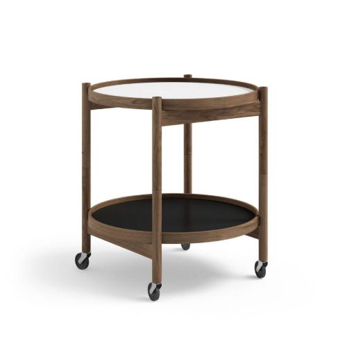 Brdr. Krüger Bølling Bakkebord m. 2 bakker Ø: 50 cm - Røget Eg Olieret/Base