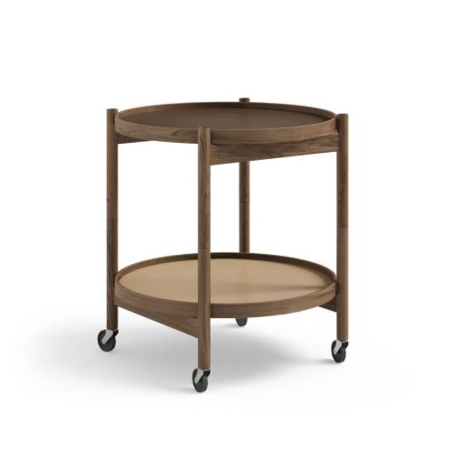 Brdr. Krüger Bølling Bakkebord m. 2 bakker Ø: 50 cm - Røget Eg Olieret/Earth