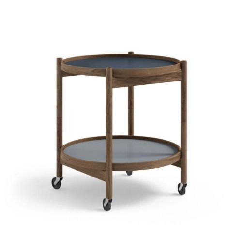 Brdr. Krüger Bølling Bakkebord m. 2 bakker Ø: 50 cm - Røget Eg Olieret/Water