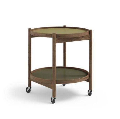 Brdr. Krüger Bølling Bakkebord m. 2 bakker Ø: 50 cm - Røget Eg Olieret/Leaf