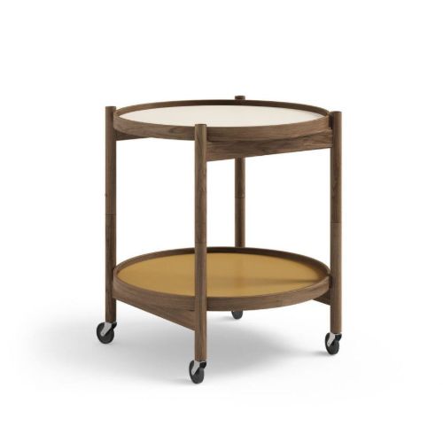 Brdr. Krüger Bølling Bakkebord m. 2 bakker Ø: 50 cm - Røget Eg Olieret/Sunny