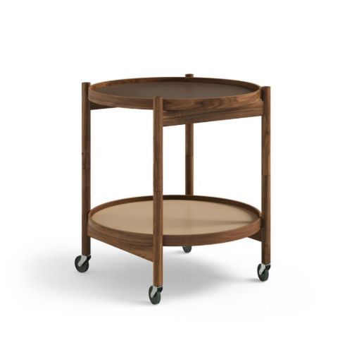 Brdr. Krüger Bølling Bakkebord m. 2 bakker Ø: 50 cm - Olieret Valnød/Earth
