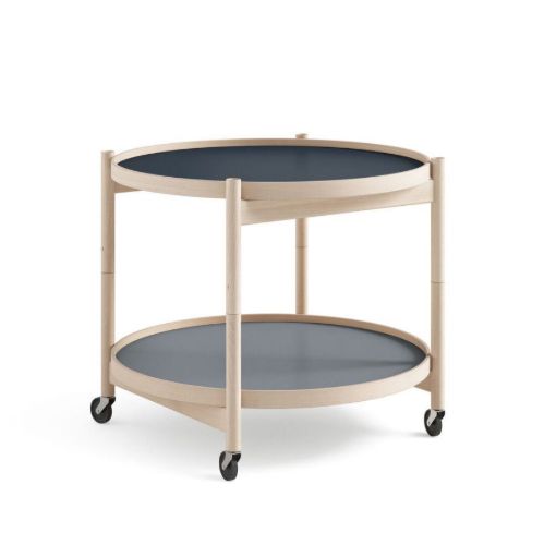 Brdr. Krüger Bølling Bakkebord m. 2 bakker Ø: 60 cm - Ubehandlet Bøg/Water