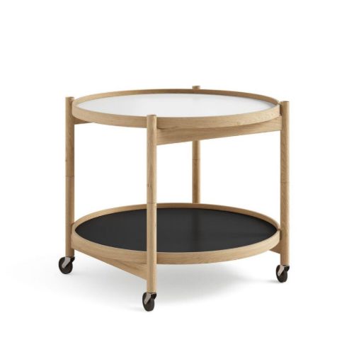 Brdr. Krüger Bølling Bakkebord m. 2 bakker Ø: 60 cm - Olieret Eg/Base